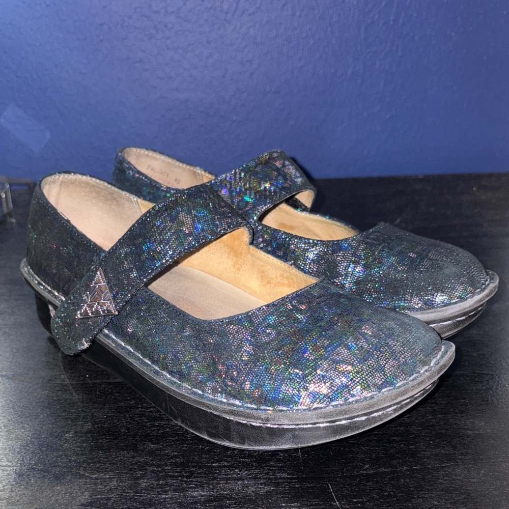 Alegria Paloma Mary Jane – Iridescent Pattern – Size 40 – EUC